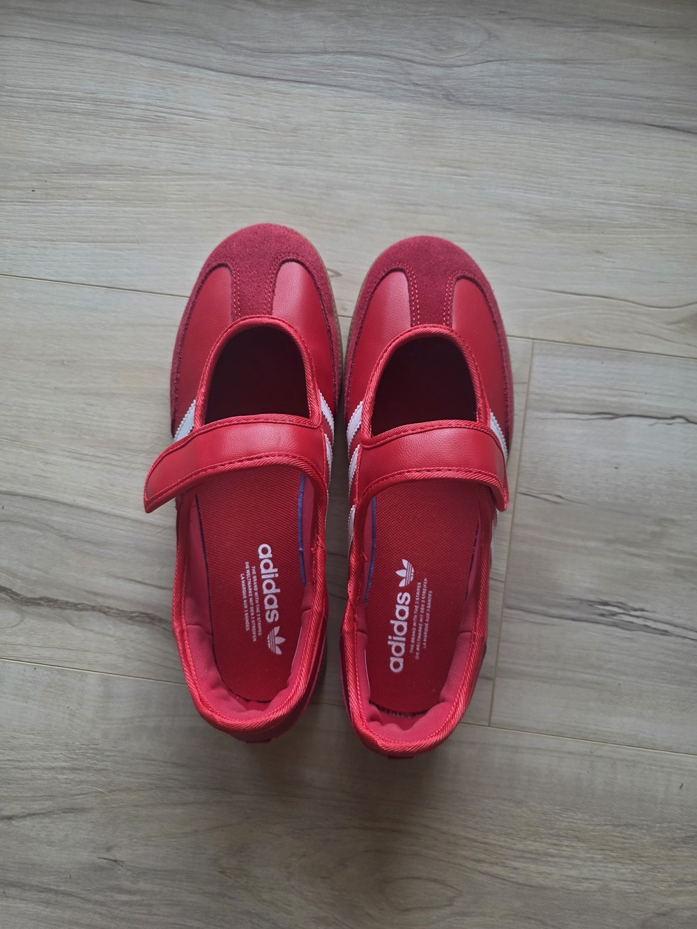 adidas Red Women's Mary Jane Sneakers